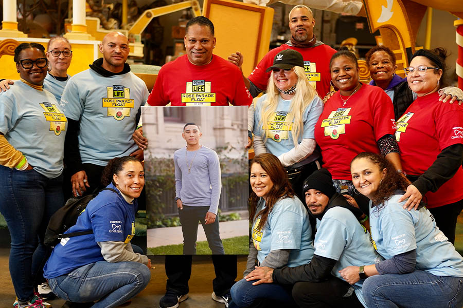 Robby’s family decorating the 2022 Donate Life Float